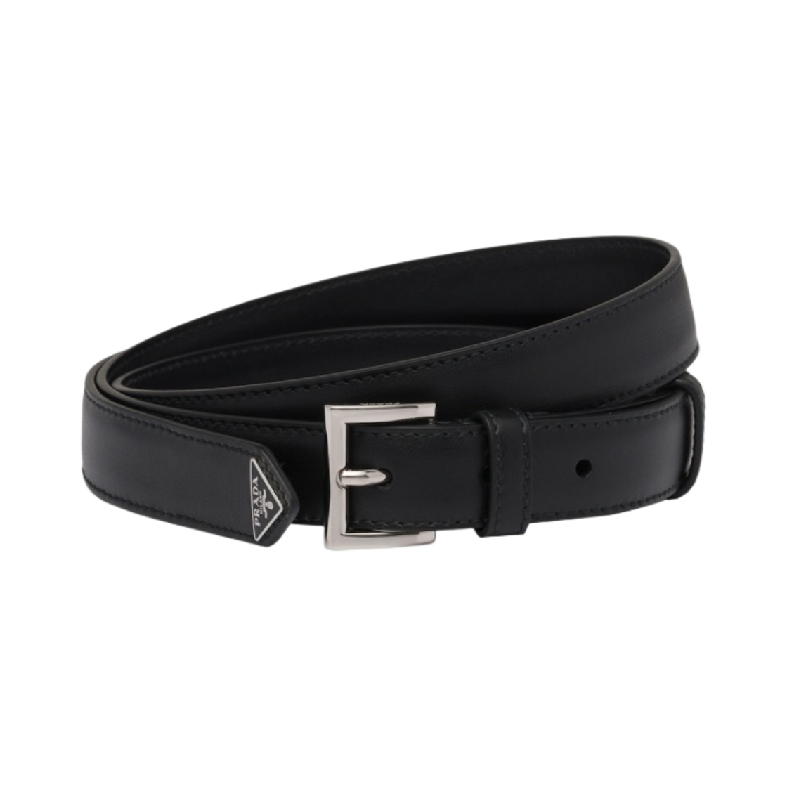 (W) 프라다 레더 벨트 블랙((W) Prada Leather Belt Black) - 1