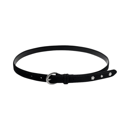 MF2479BT001MBKFR Margarin Fingers Rivet Leather Belt Black
