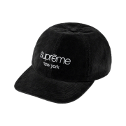 Supreme Gore-Tex Corduroy Classic Logo 6-Panel Black - 21FW