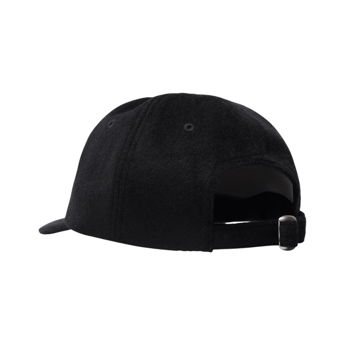 스투시 퍼지 울 빅 로고 로우 프로 캡 블랙(Stussy Fuzzy Wool Big Logo Low Pro Cap Black) - 2