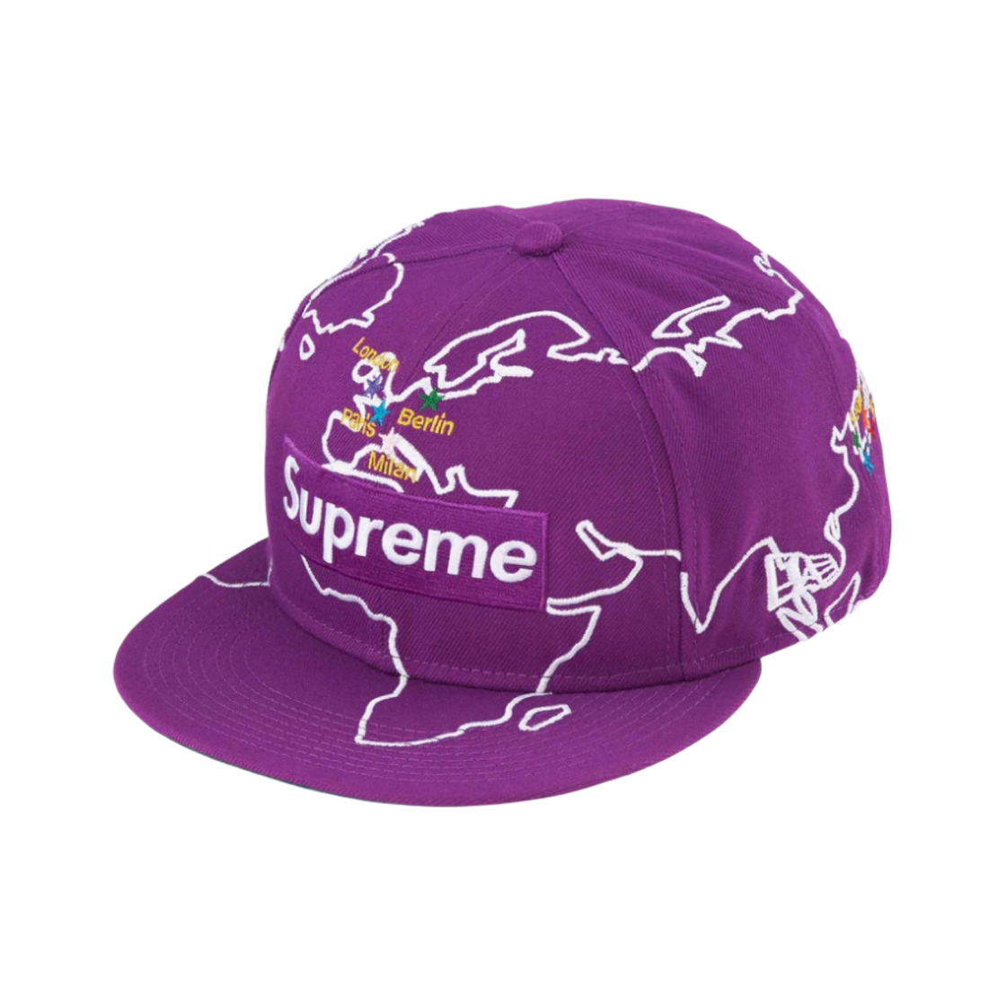 슈프림 월드와이드 박스로고 뉴에라 캡 퍼플 - 23FW(Supreme Worldwide Box Logo New Era Purple - 23FW) - 1