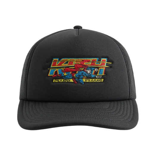 KHM051125-001 Kith x Superman Nolan Trucker Hat Black
