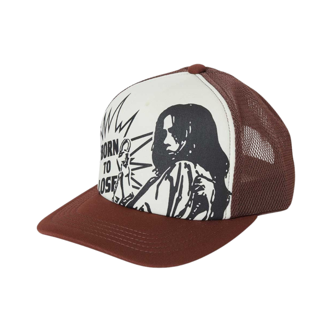 02251QH09 Hysteric Glamour Born To Lose Mesh Cap Brown