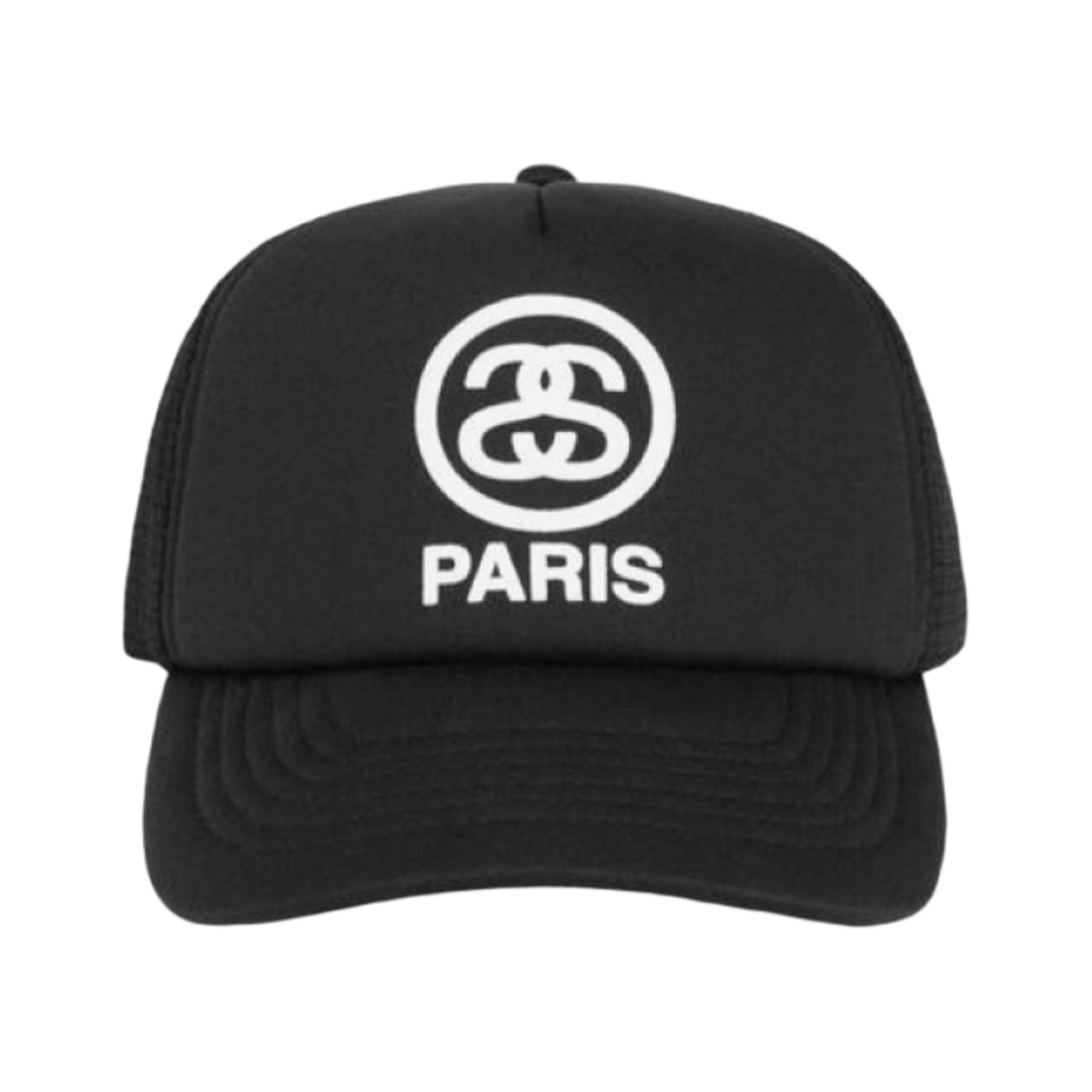 스투시 파리 트러커 캡 블랙(Stussy Paris Trucker Cap Black)