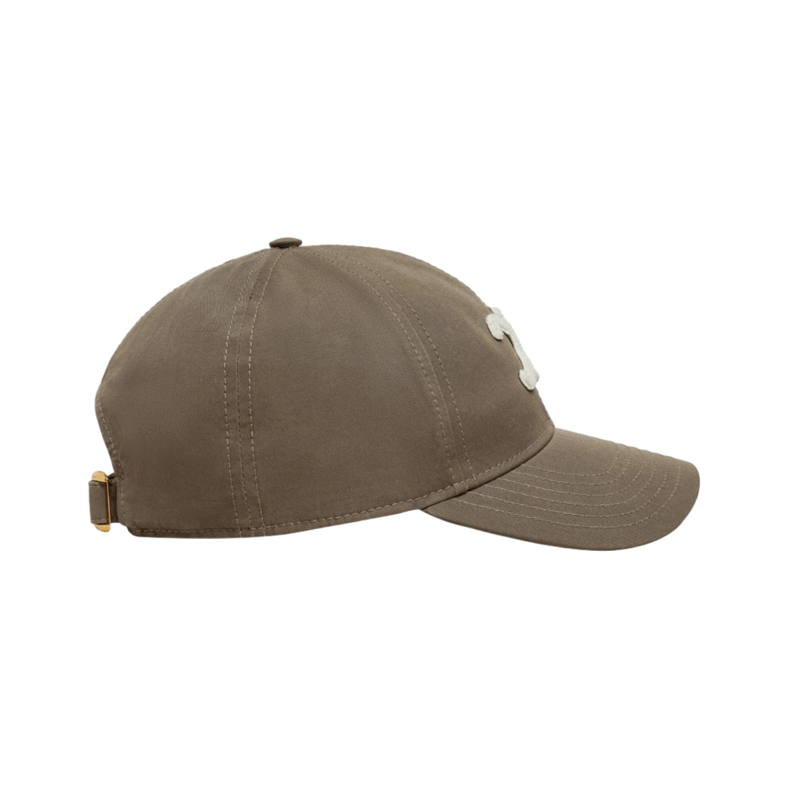 (W) 셀린느 코튼 트리옹프 베이스볼 캡 카키((W) Celine Triomphe Baseball Cap in Cotton Khaki) - 3