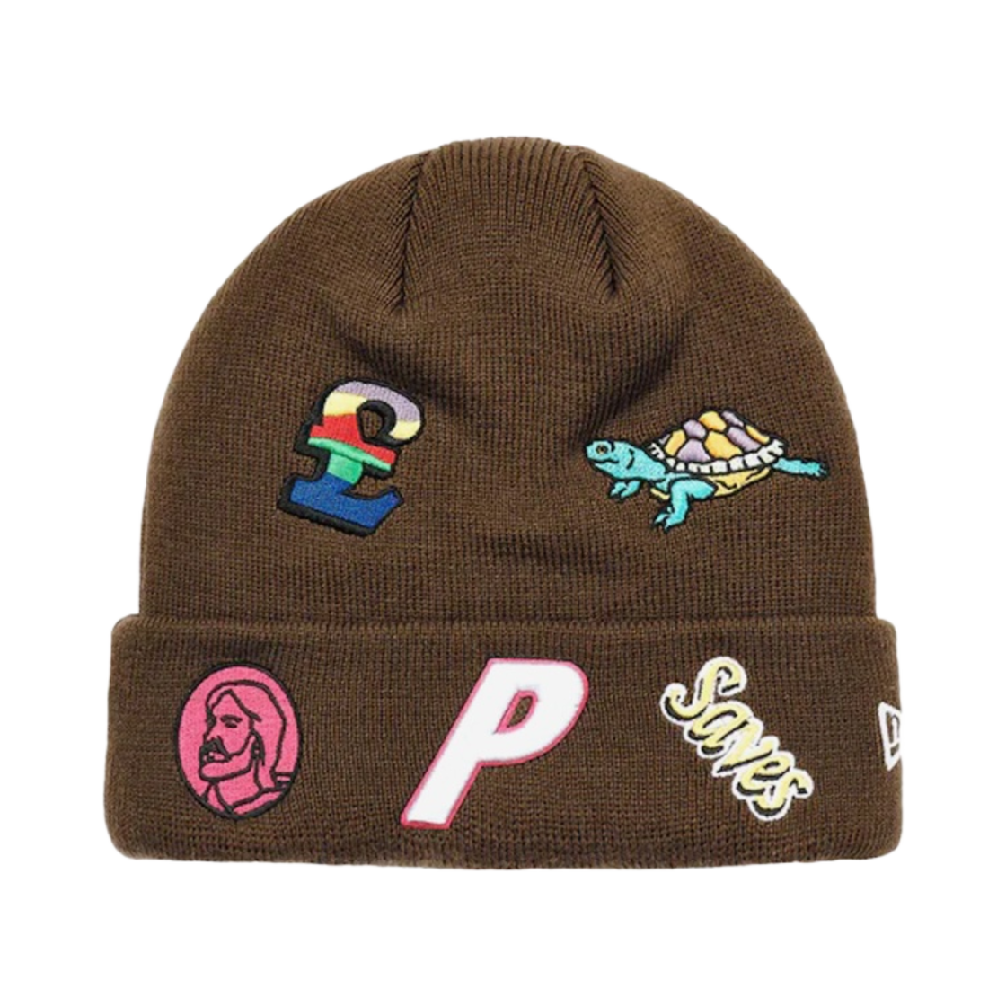 팔라스 뉴에라 지저스 비니 브라운 - 22FW(Palace New Era Jesus Beanie Brown - 22FW) - 1