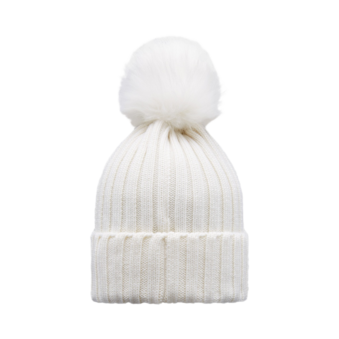 (W) 몽클레르 폼폼 비니 오프 화이트 - 22FW((W) Moncler Beanie with Pom Pom Off White - 22FW) - 2