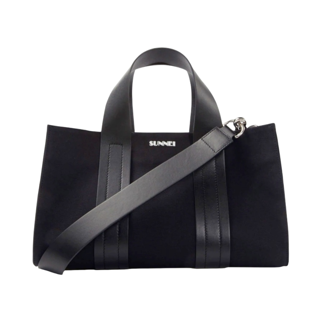 - Sunnei Mini Parallelepipedo Messenger Bag Black