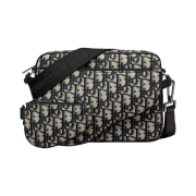 Dior Saddle Triple Pouch Beige Black Dior Oblique Jacquard