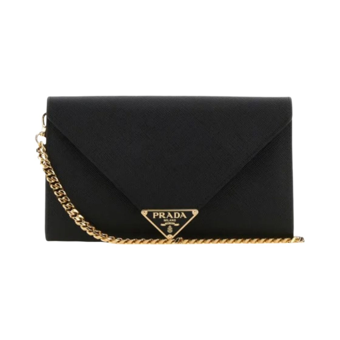 프라다 사피아노 레더 엔벨로프 클러치 블랙(Prada Saffiano Leather Envelope Clutch Black)