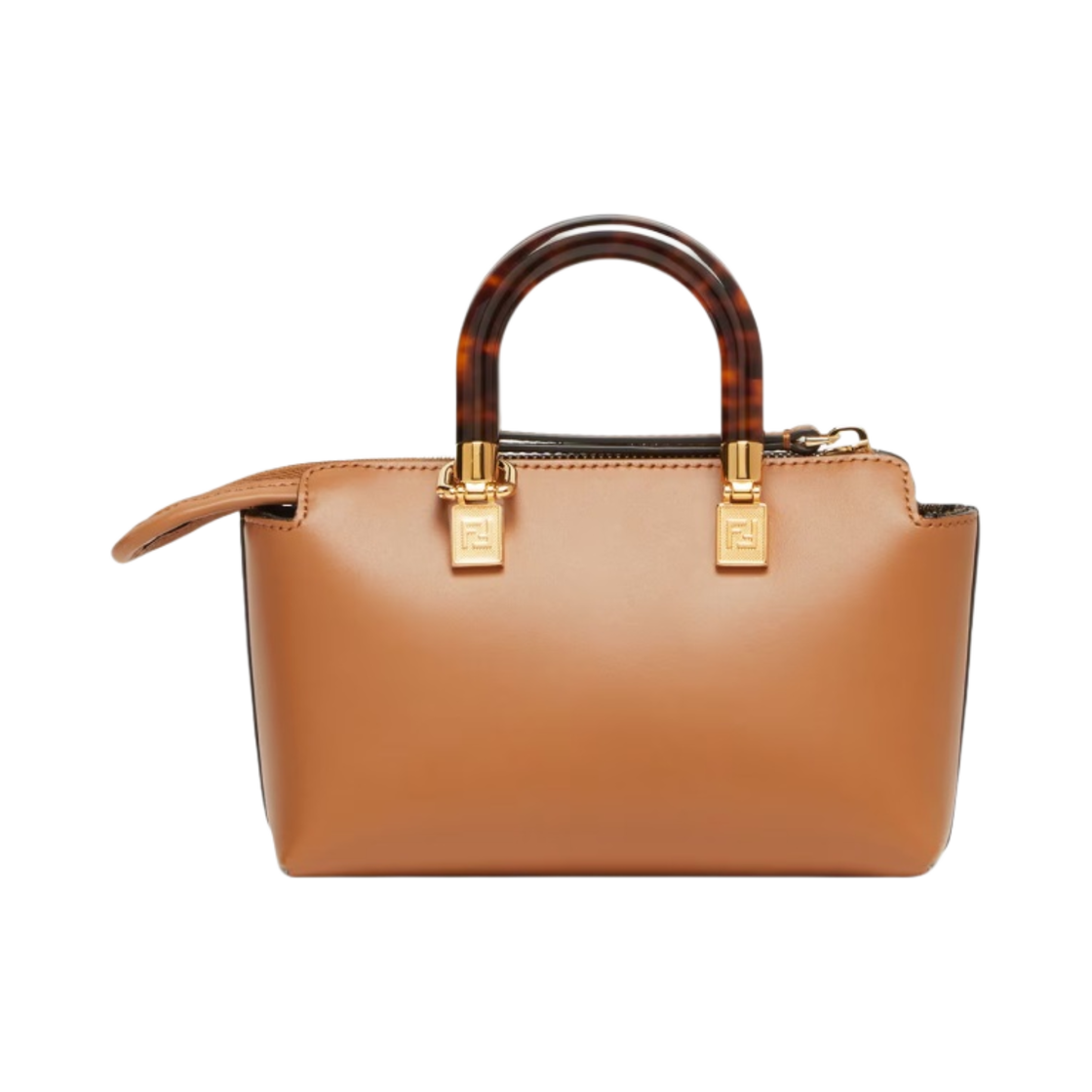 8BS067ABVLF0PWZ Fendi By The Way Leather Small Boston Bag Brown - #3
