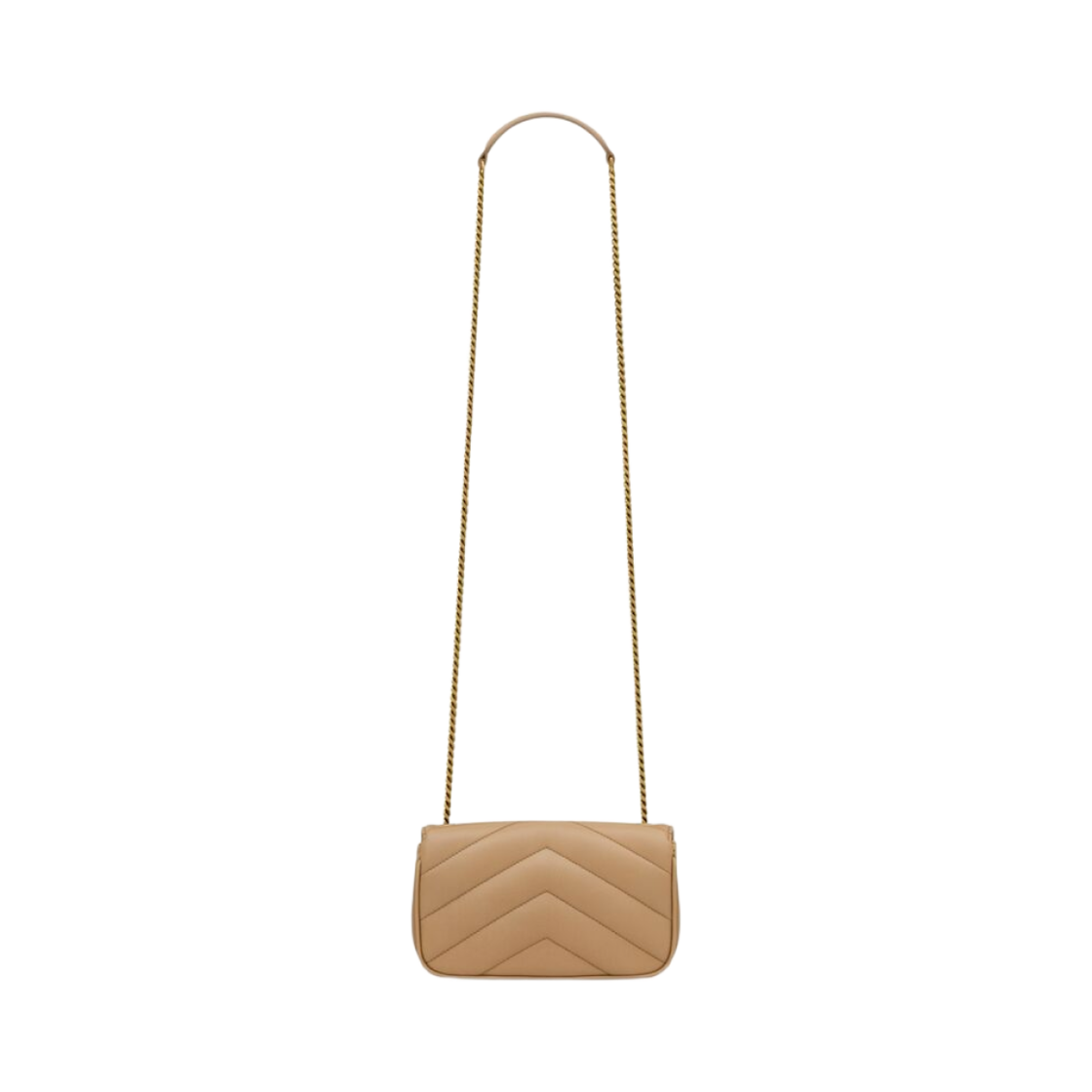 생로랑 루루 미니 램스킨 내츄럴 탄(Saint Laurent Loulou Mini in Lambskin Natural Tan) - 3