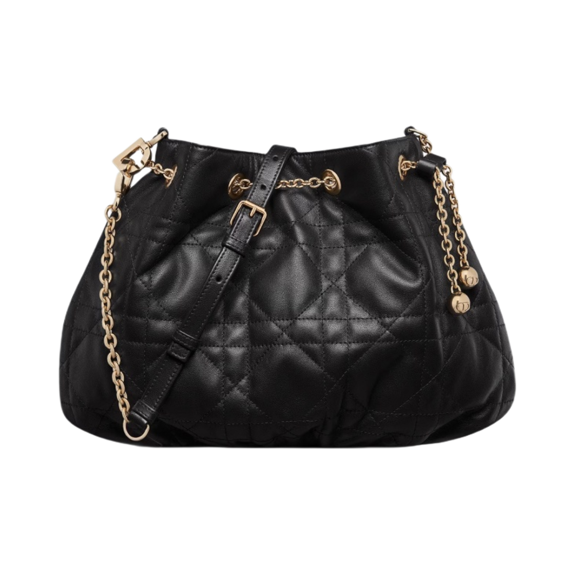 디올 미디움 디올 암미 백 서플 매크로까나쥬 램스킨 블랙(Dior Medium Dior Ammi Bag Supple Macrocannage Lambskin Black) - 1