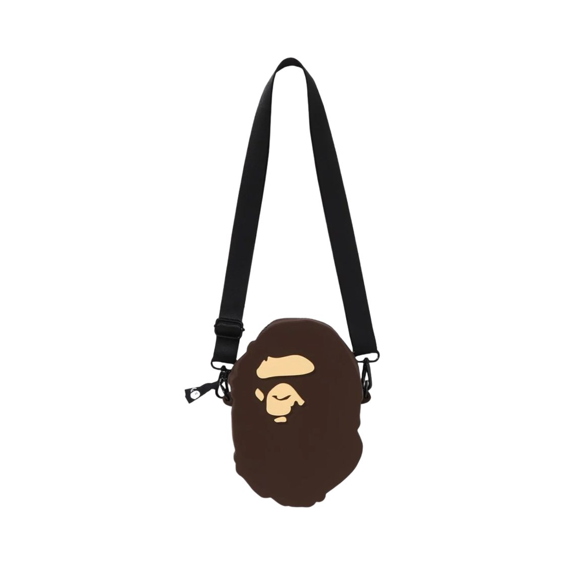 - BAPE Ape Head Silicon Shoulder Bag Brown