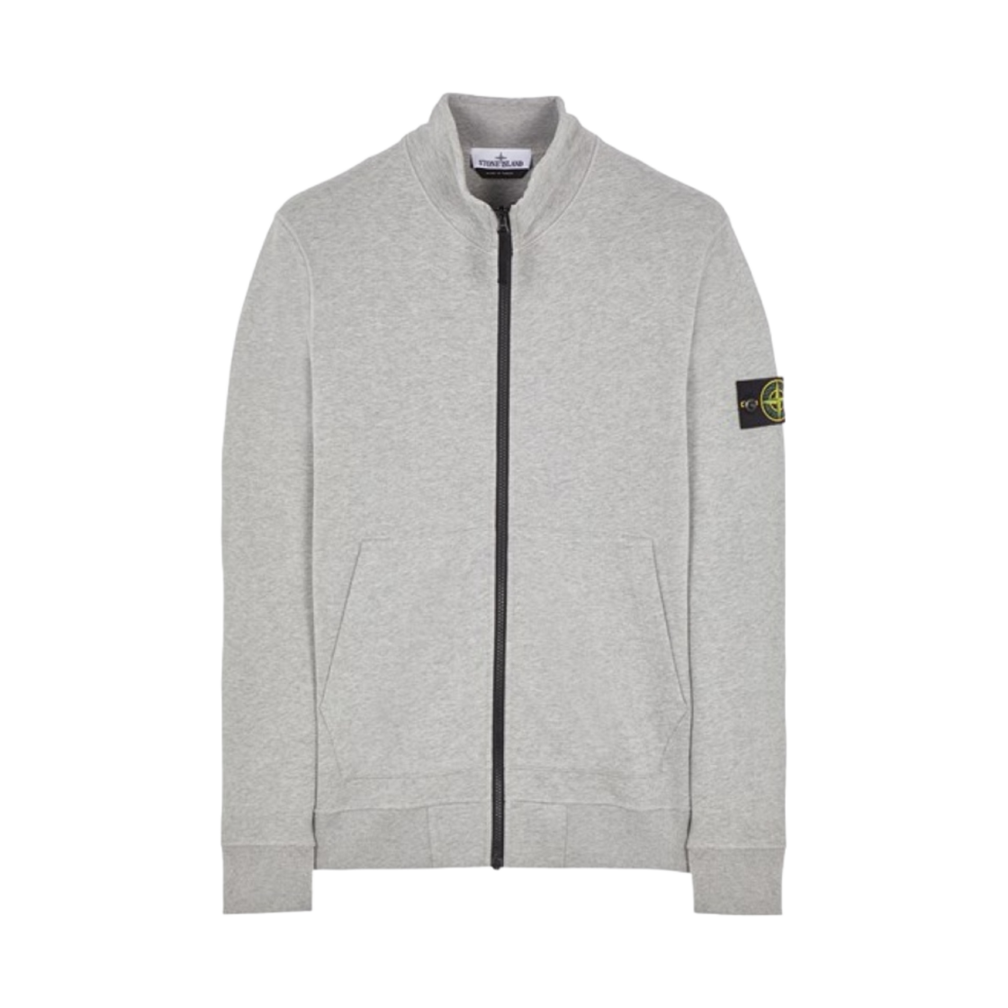 스톤 아일랜드 64320 코튼 플리스 가먼트 다이드 풀 집업 스웨트셔츠 라이트 그레이 - 22FW(Stone Island 64320 Cotton Fleece Garment Dyed Full Zip Sweatshirt Light Grey - 22FW) - 1