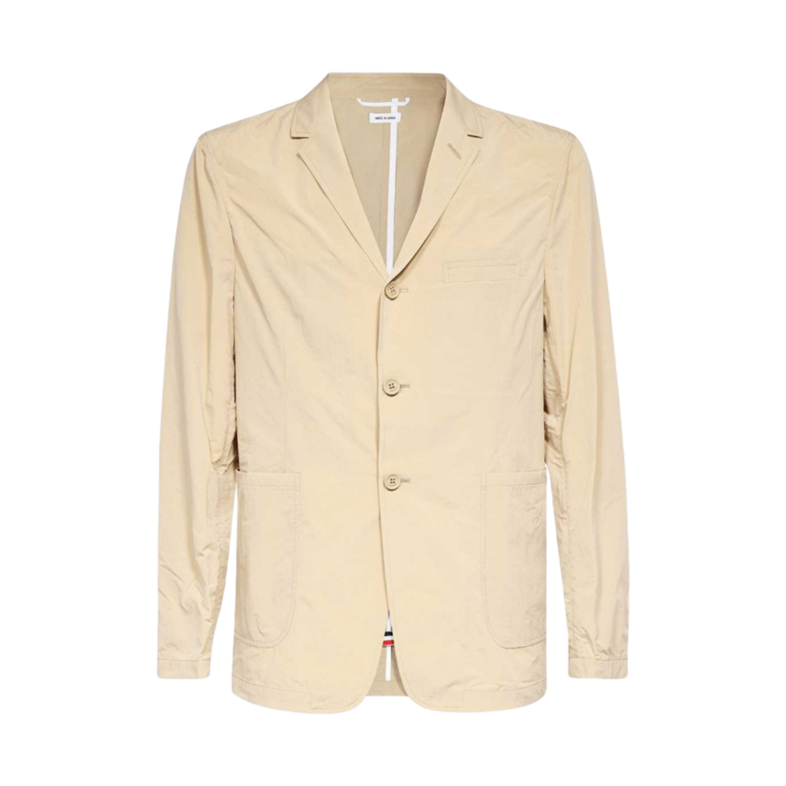 톰브라운 하이 덴시티 나일론 테크 패치 포켓 스포츠 코트 카키(Thom Browne High Density Nylon Tech Patch Pocket Sport Coat Khaki) - 1