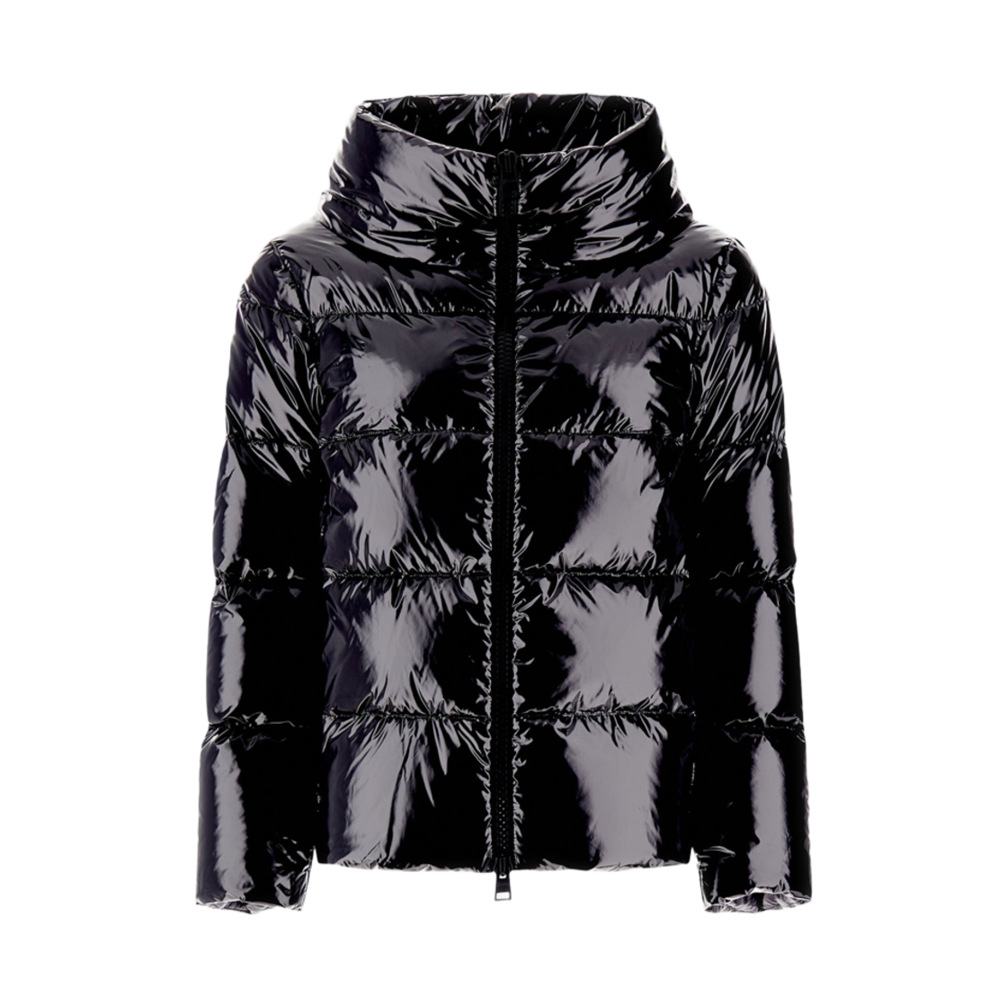 PI001946D-12220Z-9300 (W) Herno Cape In Gloss Black