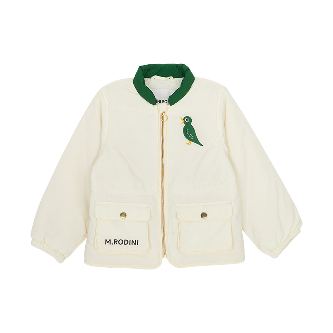 (키즈) 미니 로디니 패딩 아이보리((Kids) Mini Rodini Padding Jumper Ivory)