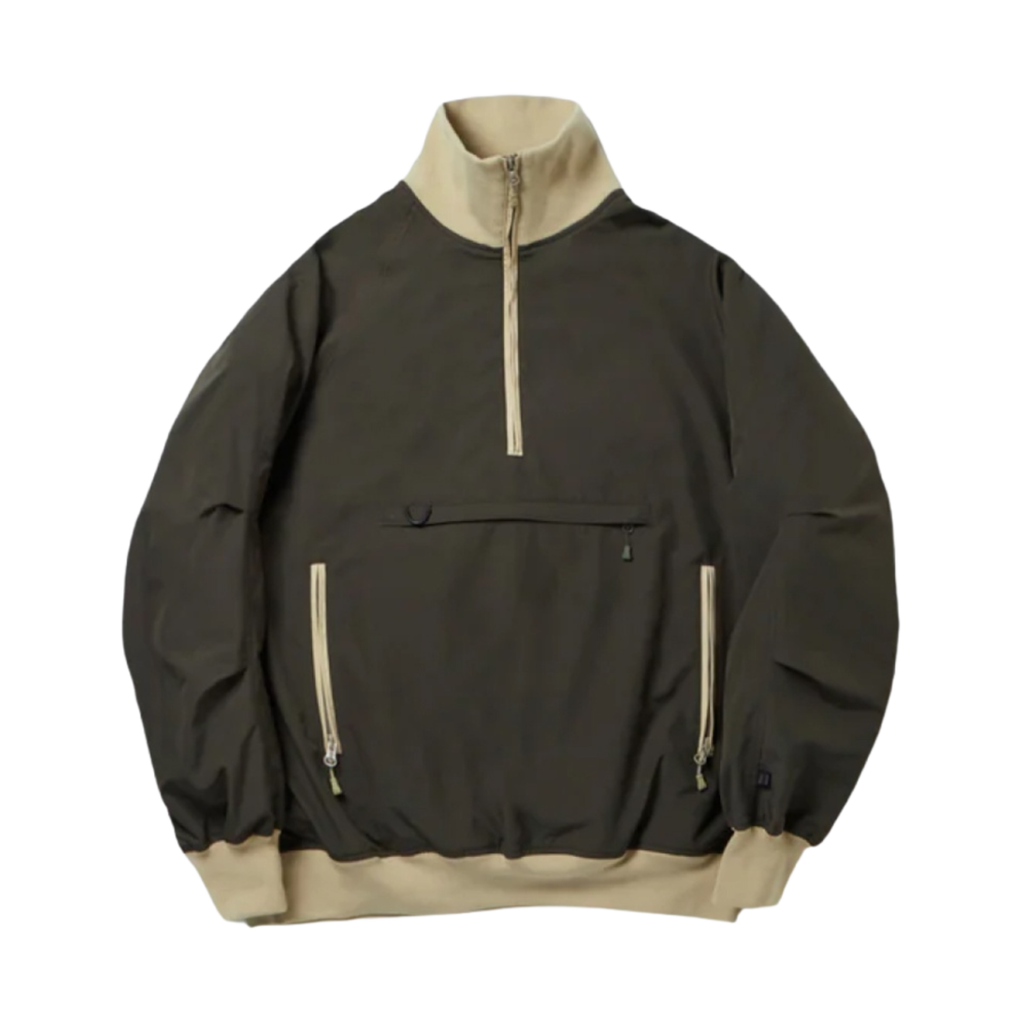 BJ-31024 Daiwa Pier39 Tech Halfzip Stand Jacket Dark Olive