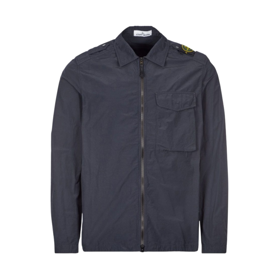 스톤 아일랜드 10802 나슬란 라이트 오버셔츠 네이비 블루 - 21SS(Stone Island 10802 Naslan Light Overshirt Navy Blue - 21SS) - 1