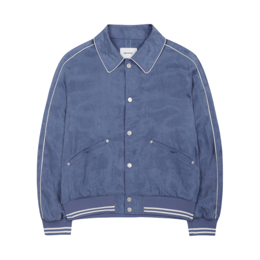 J3JAM25111BUX AMOUPRE Piping Teddy Jacket Blue