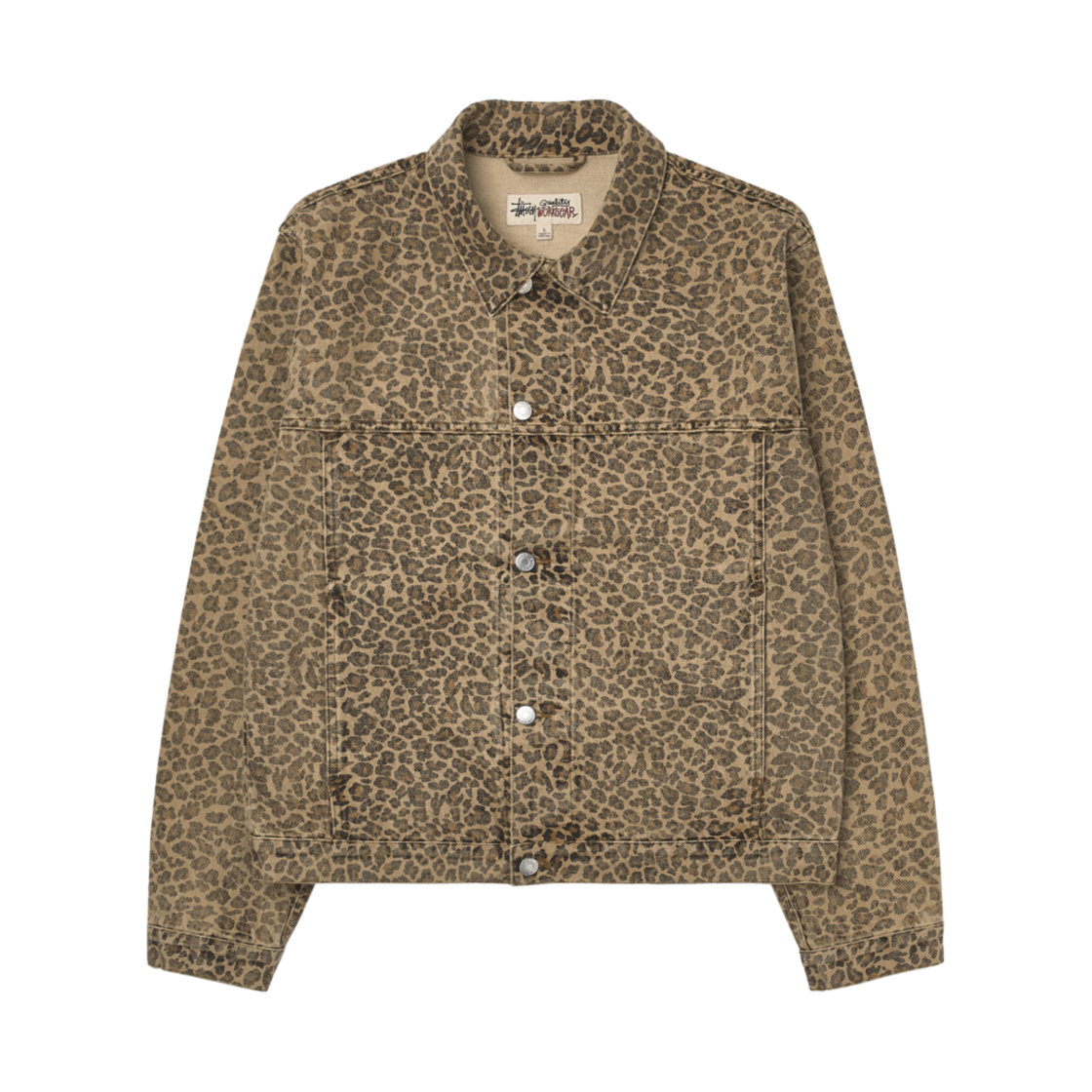 스투시 트러커 자켓 데님 레오파드(Stussy Trucker Jacket Denim Leopard)