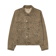 Stussy Trucker Jacket Denim Leopard
