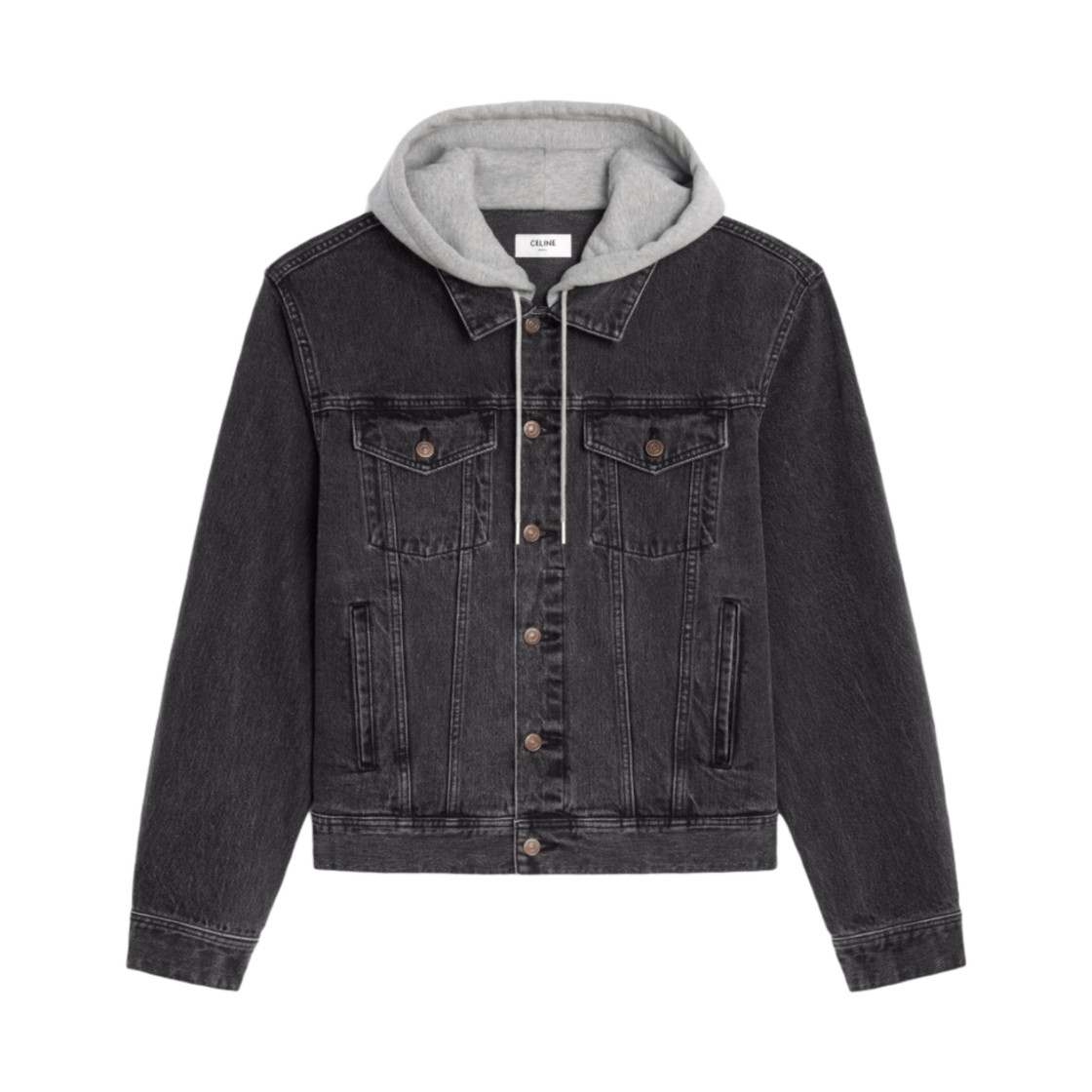 셀린느 트러커 자켓 차콜 워시 데님 차콜 워시