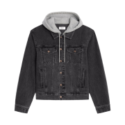 Celine Trucker Jacket in Charcoal Wash Denim Charcoal Wash