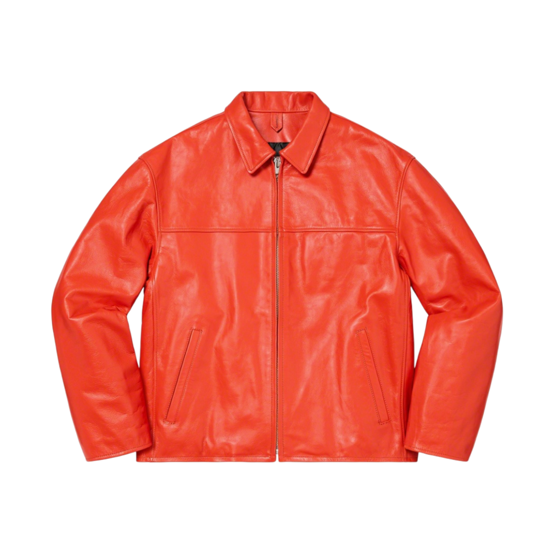슈프림 x 요지 야마모토 레더 워크자켓 오렌지 - 20FW | Supreme | KREAM