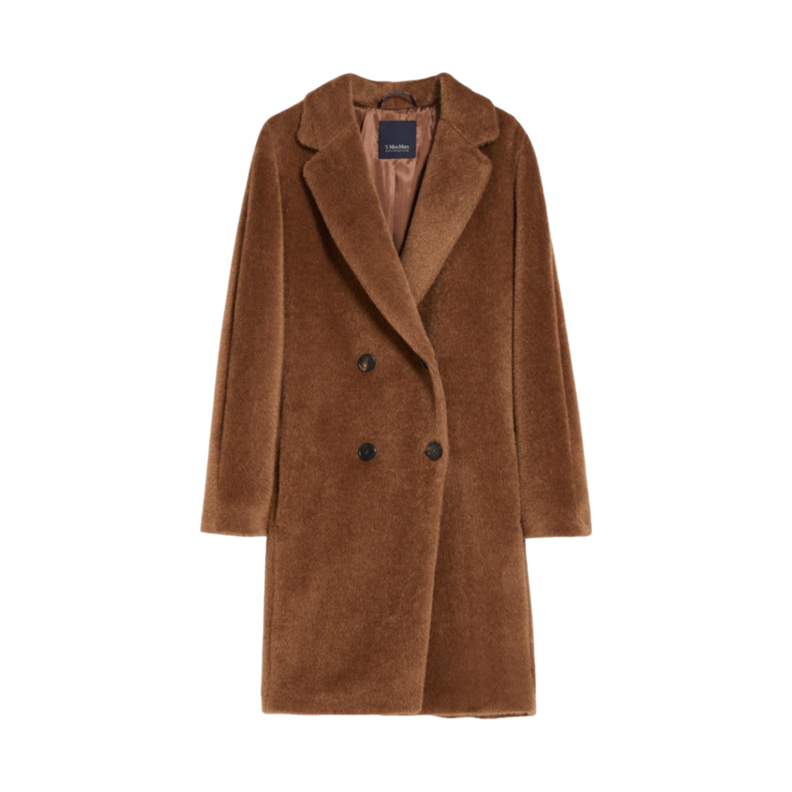 (W) S 막스마라 로제토 알파카 울 코트 카멜((W) S Max Mara Roseto Alpaca and Wool Coat Camel) - 1