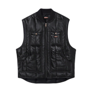 Supreme x Dickies Leather Work Vest Black - 23FW