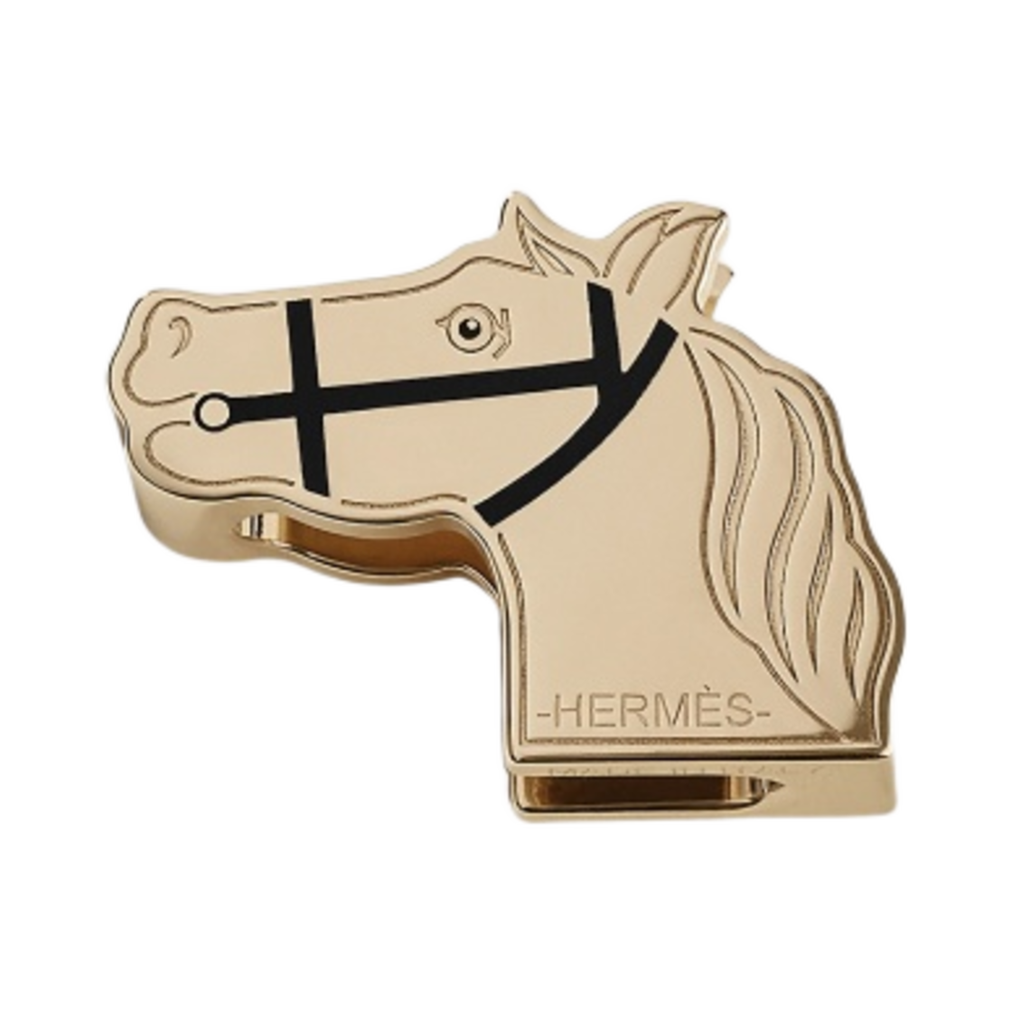 에르메스 콰드리지 트윌리 링 래커드 페르마브라스 누아(Hermes Quadrige Twilly Ring Lacquered Permabrass Noir) - 2