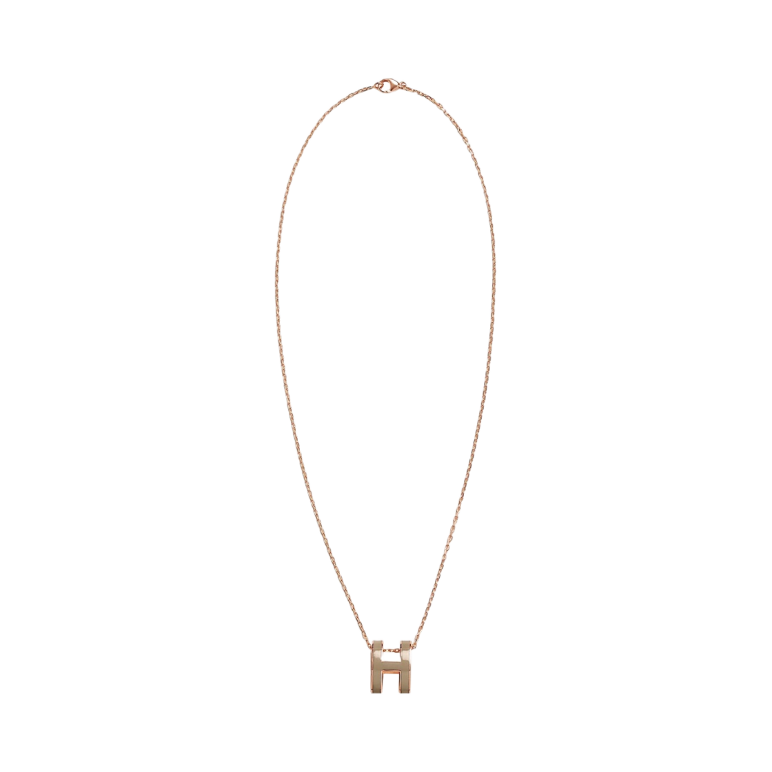 (W) 에르메스 팝아슈 펜던트 로즈 골드 하드웨어 & 마롱 글라세