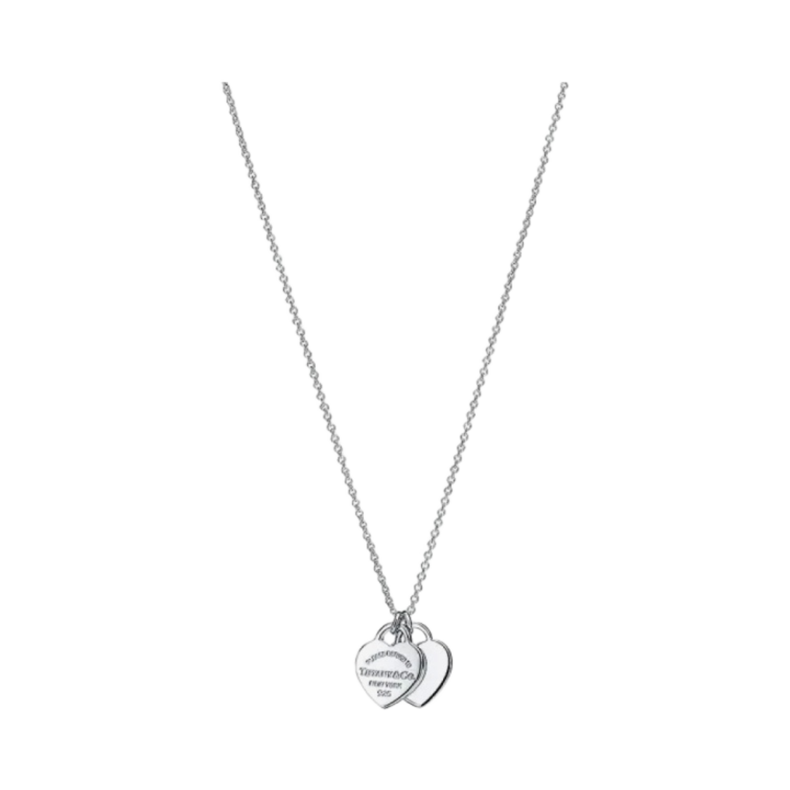 티파니 앤 코 리턴 투 티파니 더블 하트 펜던트 실버(Tiffany & Co. Return To Tiffany Double Heart Pendant Silver)