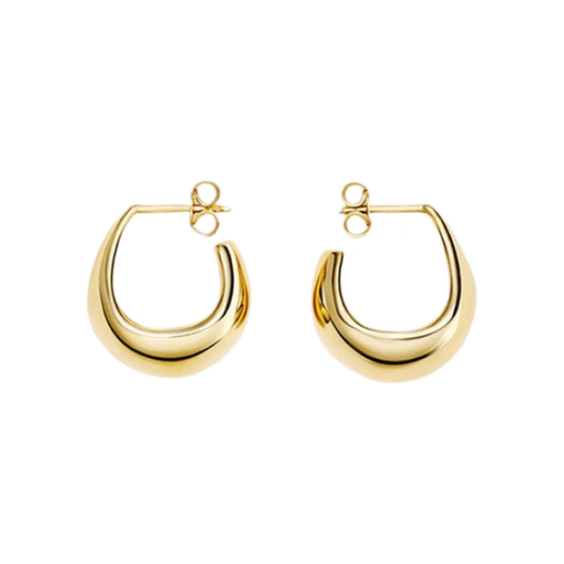 AC278-LO0036-545 (W) Lemaire Vermeil Curved Mini Drop Gold