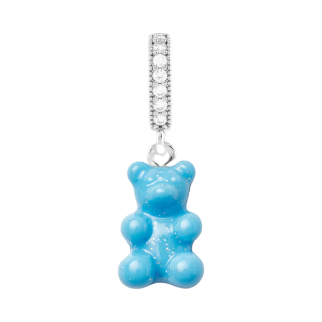 - Crystal Haze Nostalgia Bear with Pave Connector Silver Lagoon
