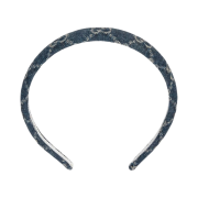(W) Gucci Eco Washed Denim Hair Band Blue Ivory