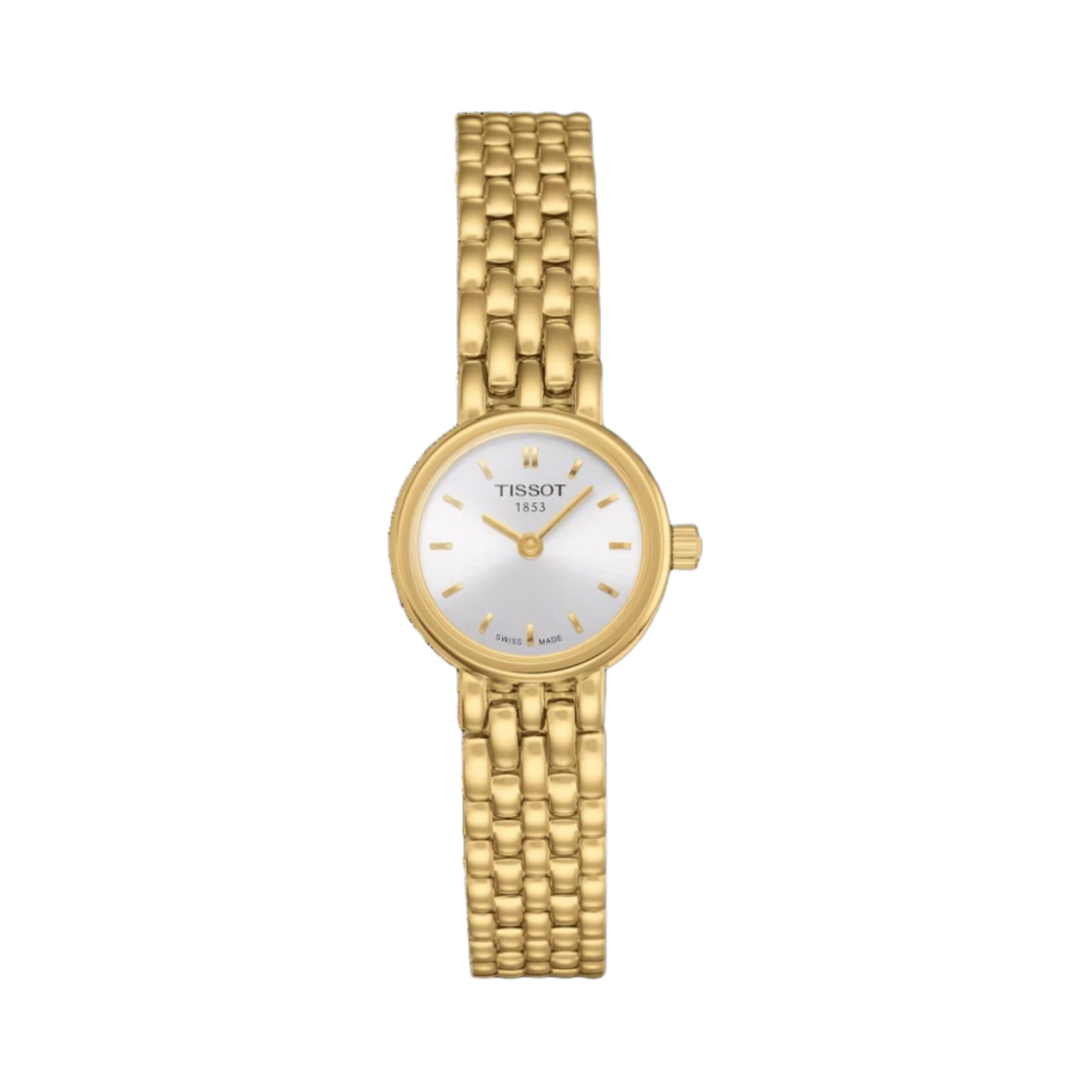 티쏘 러블리 19.5mm 스테인리스 스틸 옐로우 골드 실버(Tissot Lovely 19.5mm Stainless Steel Yellow Gold Silver) - 1