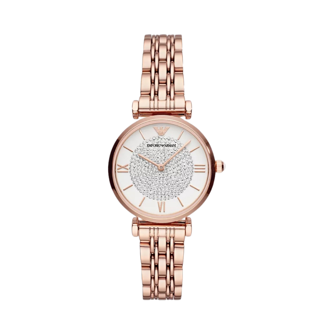 AR11244 (W) Emporio Armani Two-Hand 32mm Stainless Steel White Rose Gold