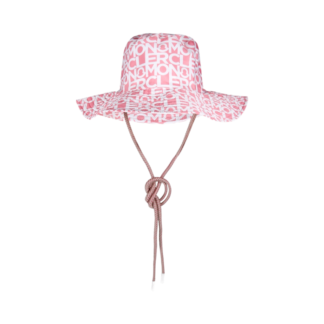 I1-093-3B00039-596S8-F40 (W) Moncler Logo Print Hat White Pink - 23SS