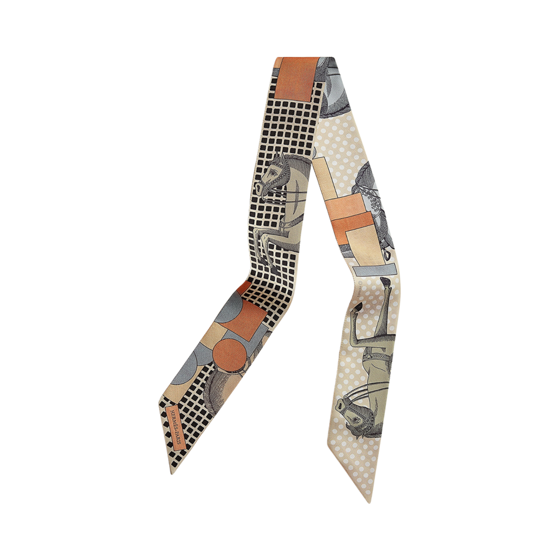 (W) 에르메스 카발리에레 엔 폼 트윌리 베쥬 그리 테라코타((W) Hermes Cavalier en Formes Twilly Beige Gris Terracotta)