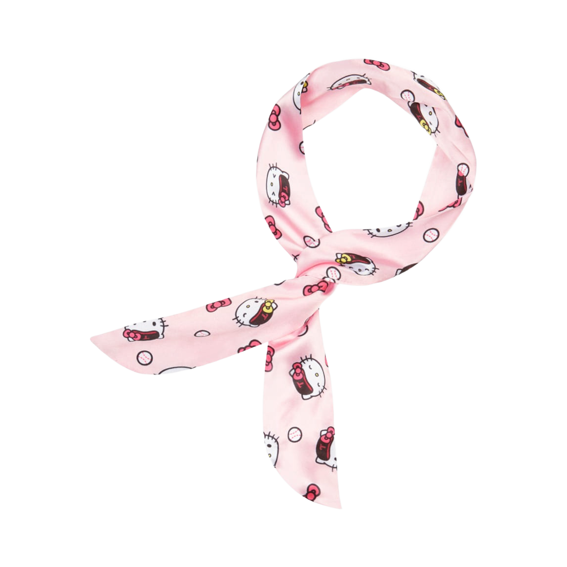 LG 트윈스 x 헬로 키티 캐릭터 반다나 핑크(LG Twins x Hello Kitty Character Bandana Pink)