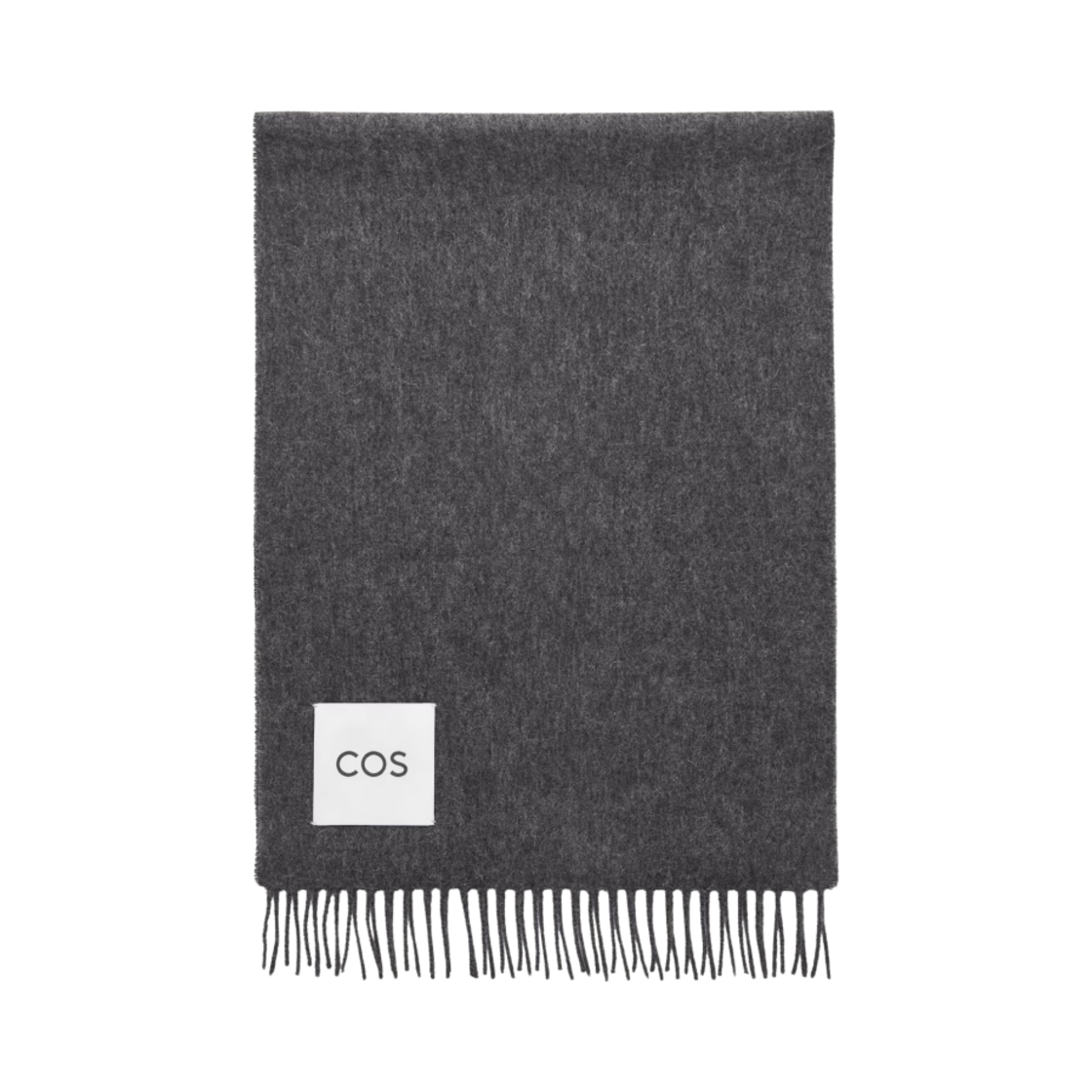 1044513005 COS Pure Cashmere Muffler Dark Grey Melange