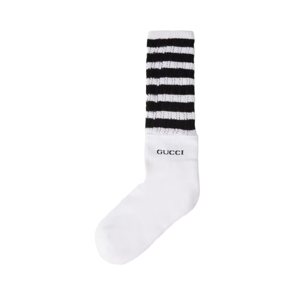 739345-4GAGP-9060 Gucci Striped Logo Socks White