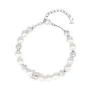 Louis Vuitton Monogram Pearls Bracelet White