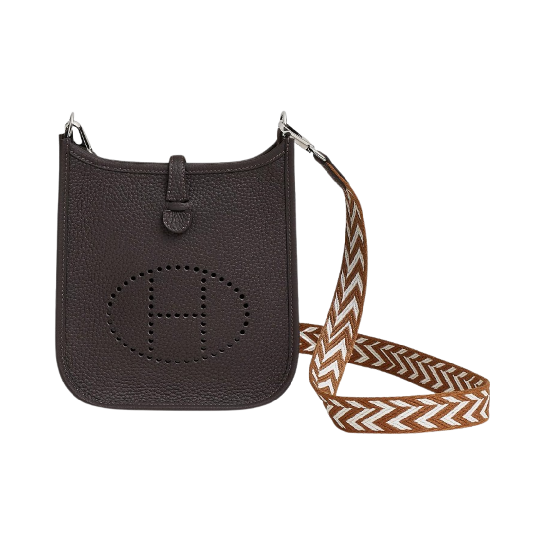 에르메스 에블린 16 아마존 백 클레망스 & 팔라듐 하드웨어 마카사르 골드 블랑(Hermes Evelyne 16 Amazone Bag Clemence & Palladium Macassar Gold Blanc) - 1