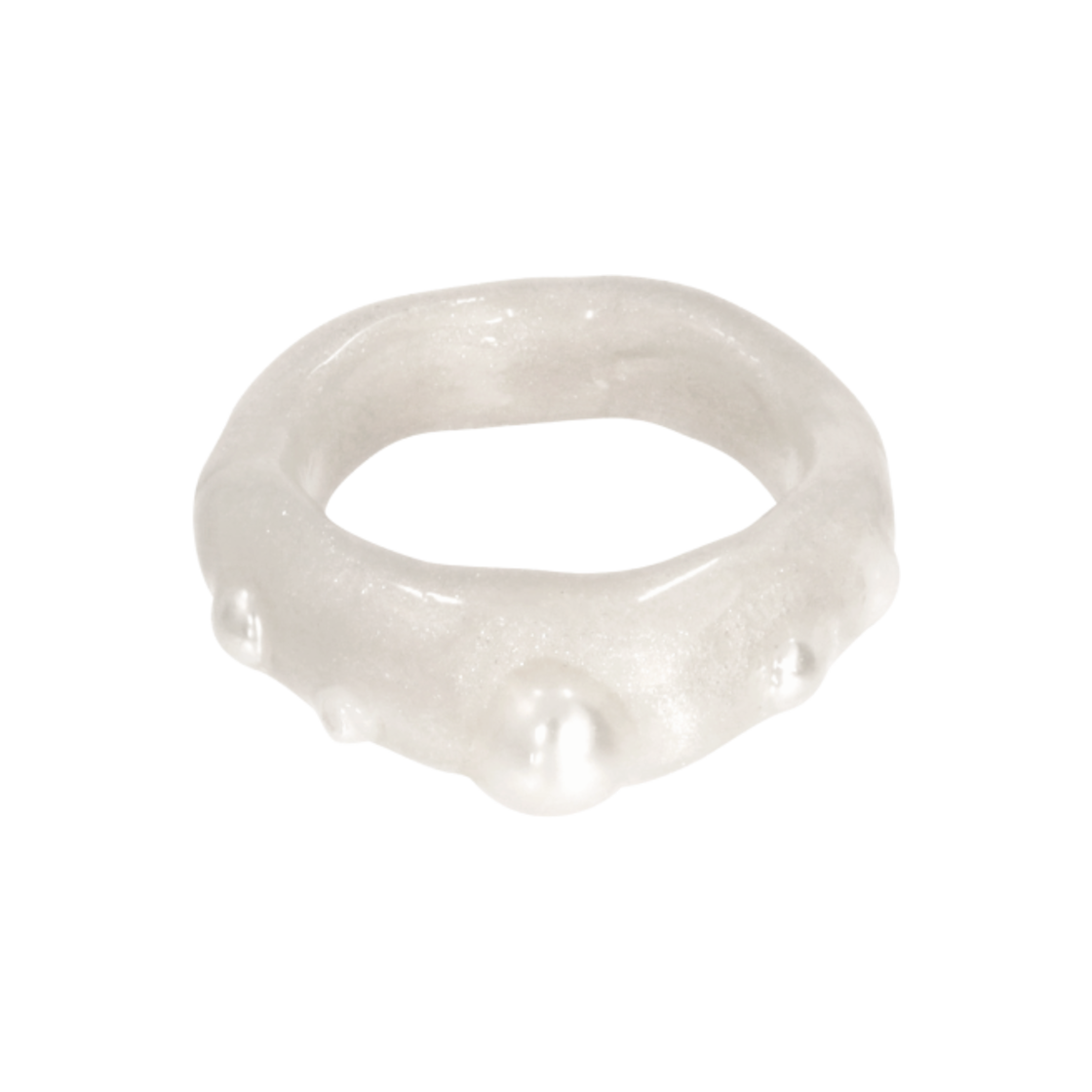 엔프프 코스모스 펄 링 화이트