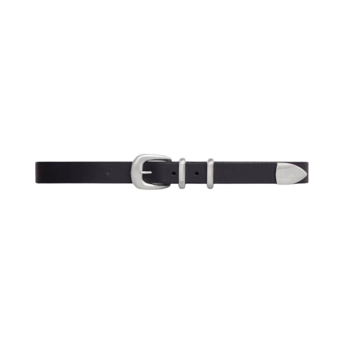 셀린느 미디움 빈티지 카프스킨 웨스턴 벨트 블랙(Celine Medium Western Belt in Vintage Calfskin Black) - 1