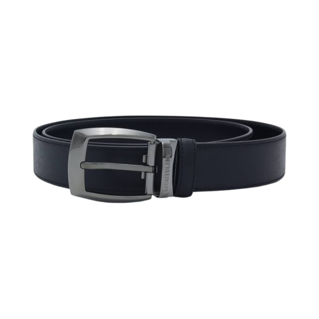 112408 Montblanc 35mm Leather Belt Black
